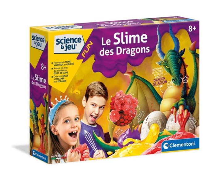 Jeu d'apprentissage et créatif : Slime des Dragons de Clementoni