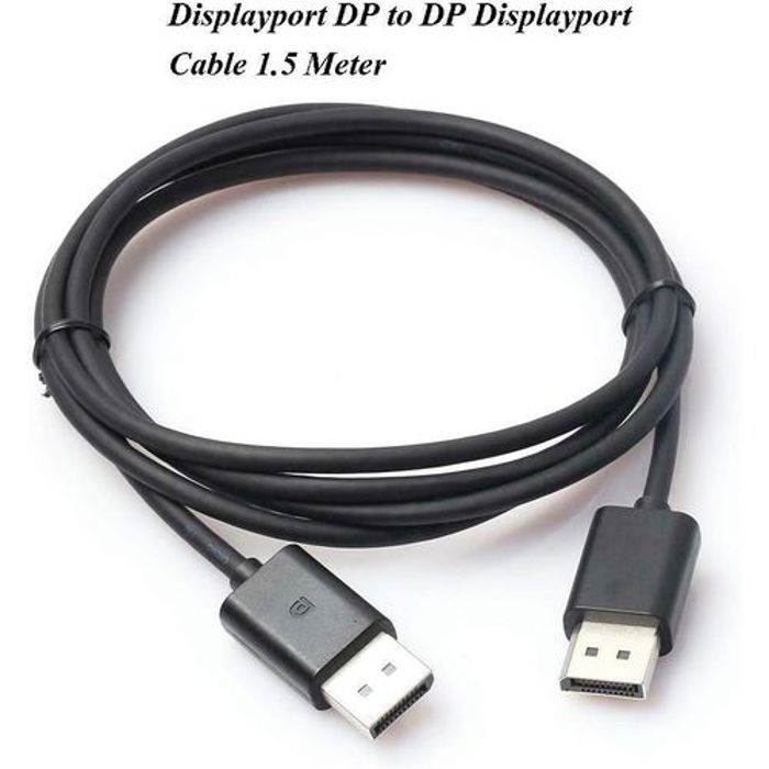 Câble Display Port 1.2 - Ugreen - Mâle vers Mâle - 1.5M - Résolution 4K - Couleur Noir