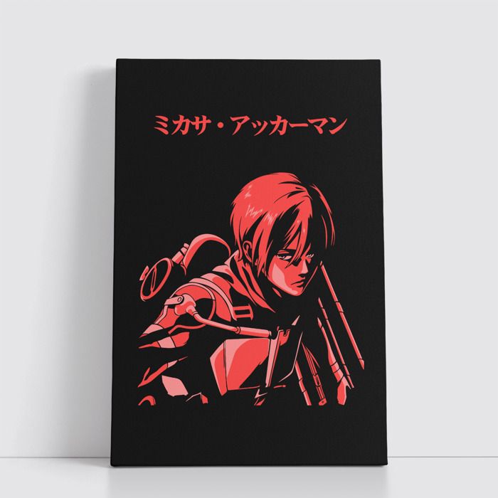 Tableau Manga Japonais sur Toile – Affiche Murale Attack on titan 25x40 cm pour Déco Otaku 11