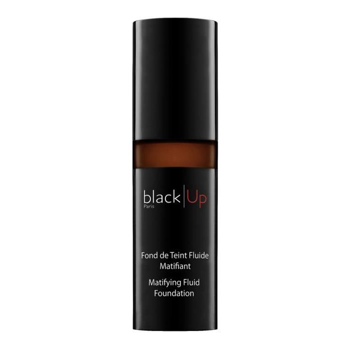 Fond de teint - BLACK UP - Fluide Matifiant n°15 - Teint mat - Longue tenue 8h - Tous types de peau