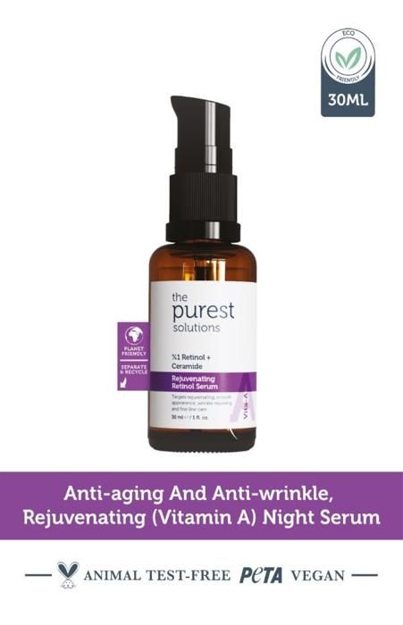 Sérum Anti-Âge - THE PUREST SOLUTIONS - Rajeunissant Rétinol 1% - 30ml - Sans Parabène - Pour Tous Types de Peau