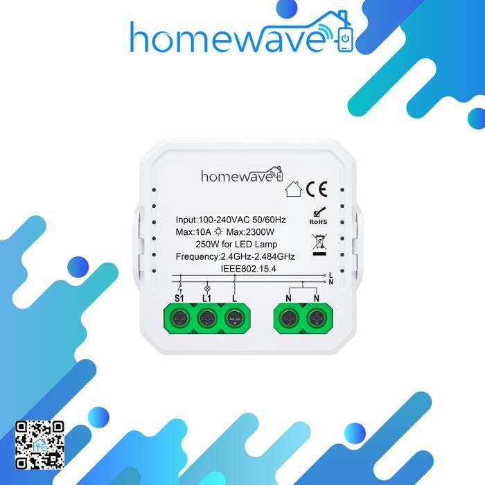 Module interrupteur intelligent ZigBee - 1 canal