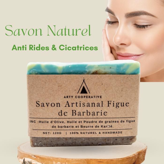 Savon gommage aux figues de barbarie , Savon anti-rides et cicatrices