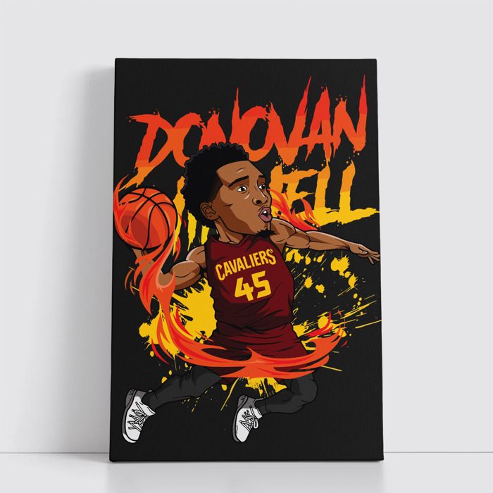 Tableau NBA sur Toile – Affiche Murale 25x40 cm avec Équipes et Joueurs Légendaires du Basket 241