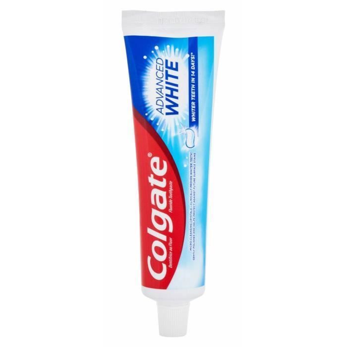 Dentifrice - Colgate - Advanced White - 100ml - Micro-nettoyant - Blanchiment efficace