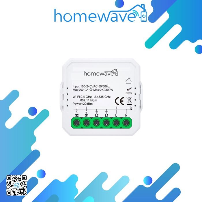 Module interrupteur intelligent WiFi - 2 canaux