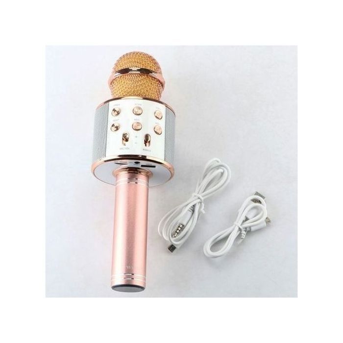 Microphone Karaoké - Magique - Bluetooth 4.0 - 2-en-1 - 2600mAh - Multi-usage