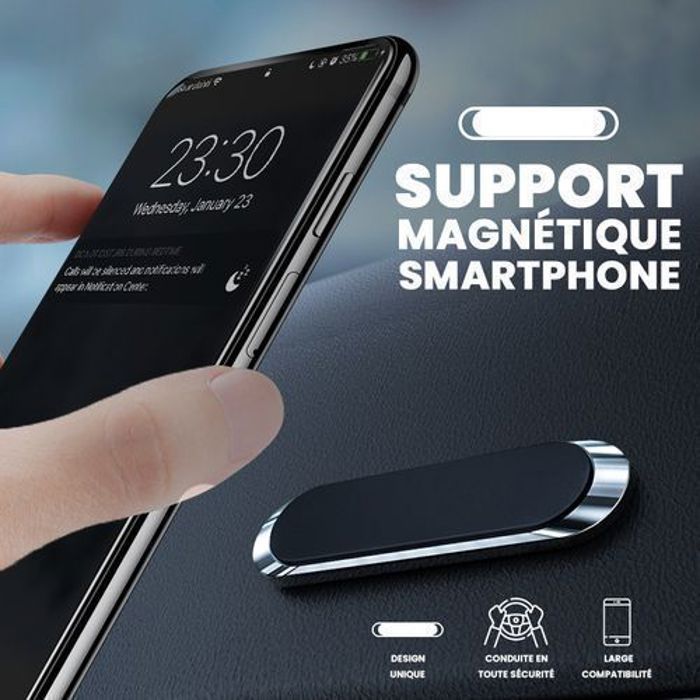 Support Magnétique pour Smartphone - Multicolore - Design Élégant - Extra Mince - Force d'Attraction Intensive