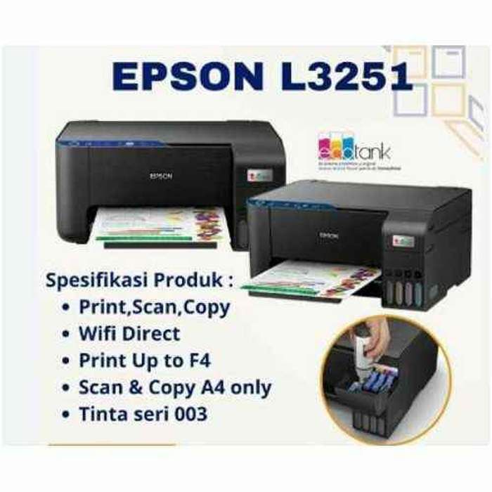 Imprimante - EPSON - EcoTank L3251 - A4 - Couleur - 3-en-1 avec WiFi