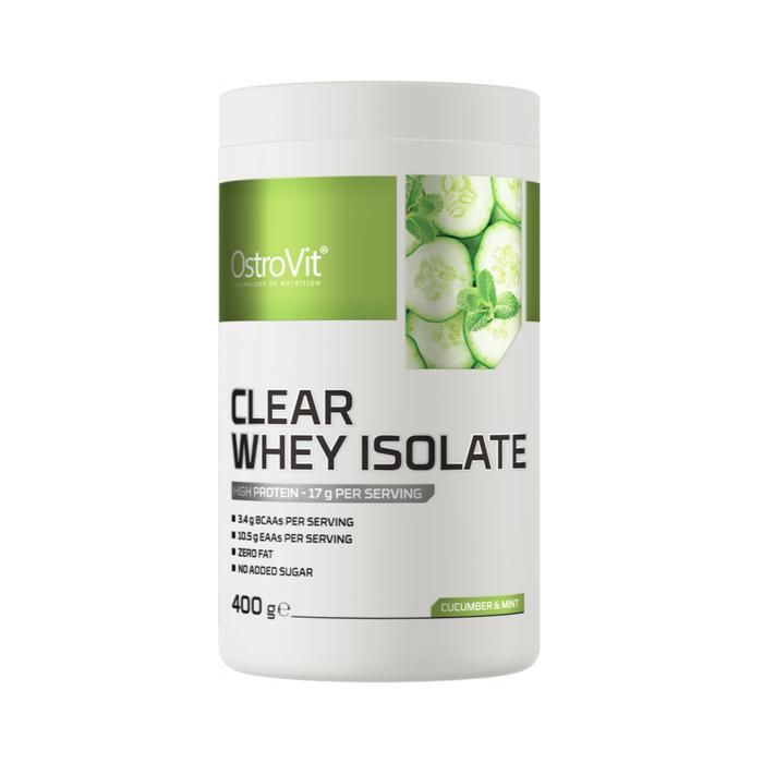 Clear Whey Isolate 400 g Cucumber & Mint - Isolat de Protéines, BCAA, EAA & Acides Aminés