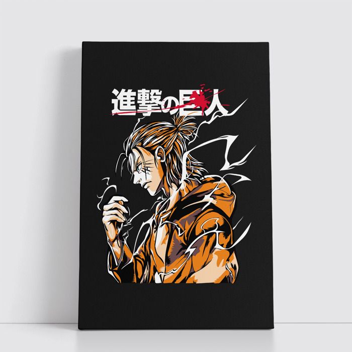 Tableau Manga Japonais sur Toile – Affiche Murale Attack on titan 25x40 cm pour Déco Otaku 20