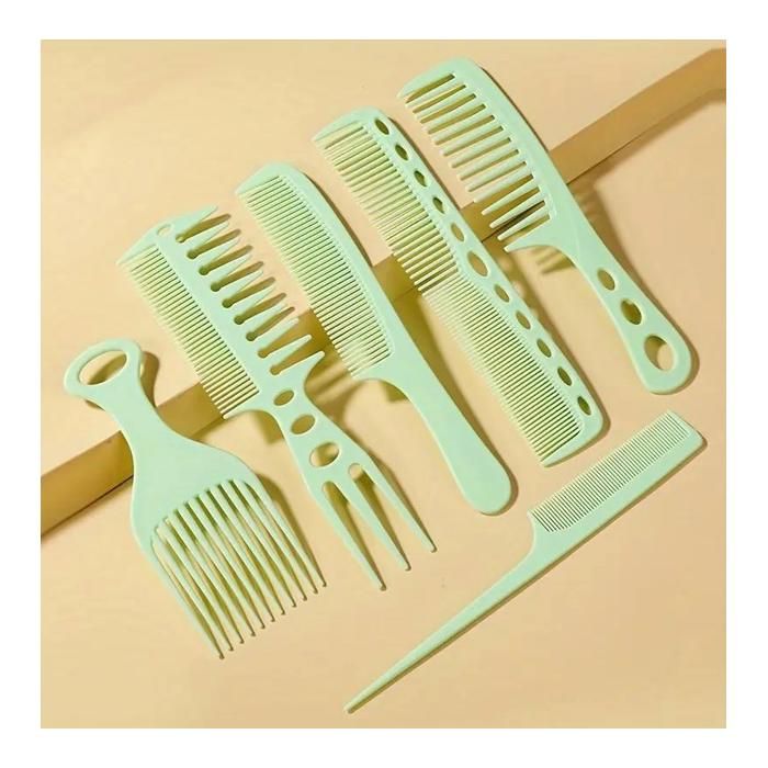 Ensemble de peignes - AIMEISI - 6 pièces - Couleur Verte - Design flexible - Matériau durable