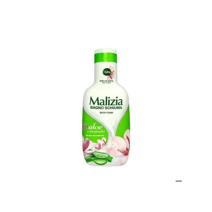 Malizia Gel Douche Bio Aloe Vera & Magnolia - Soin doux et hydratant, 1000ml