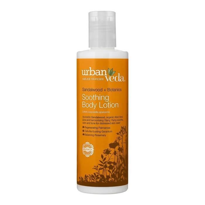 Urban Veda Lait Corporel Apaisant au Bois de Santal