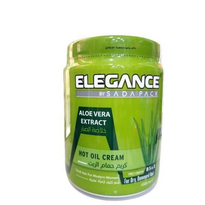 Crème de soin capillaire - Elegance - Aloe Vera - 1000 Ml - Hydratant - Tous types de cheveux