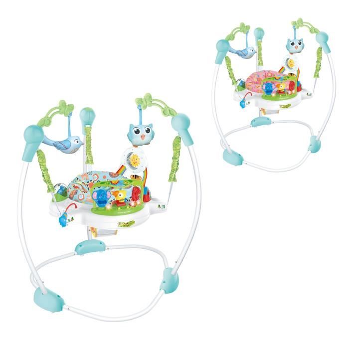 Kikkaboo Trotteur Forest centre de jeux, tableau musical, lumière 6 mois et plus [Bleu]