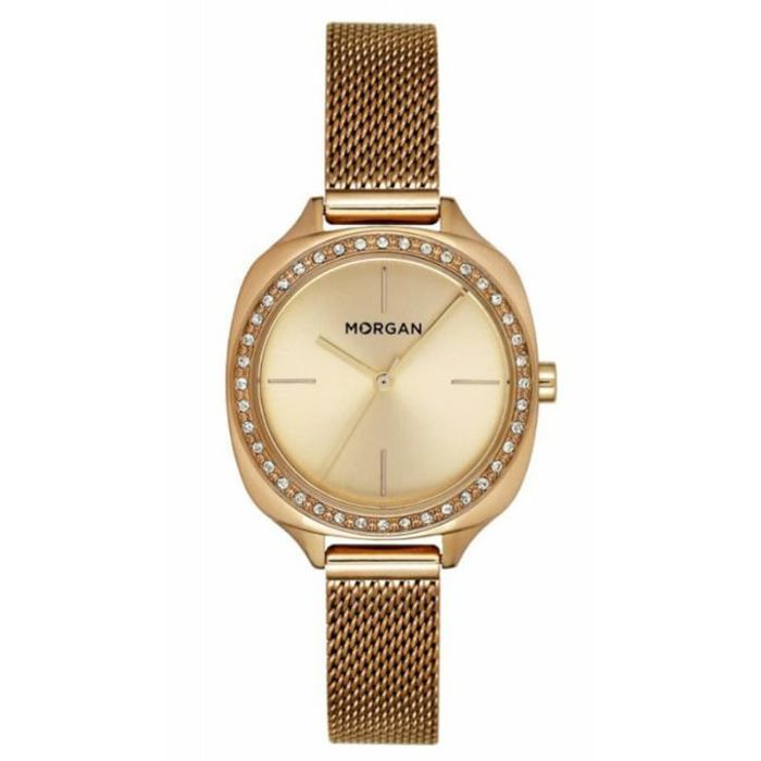 Montre Femme - MORGAN - MG003S/1EMM - Bracelet en Acier Milanais Doré - Cadran Rond Doré - Étanchéité 3 BAR