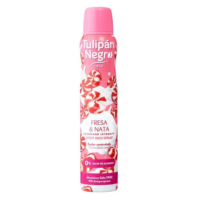 Tulipàn negro déodorant spray fraise et crème - strawberry and cream kiss 200 ml