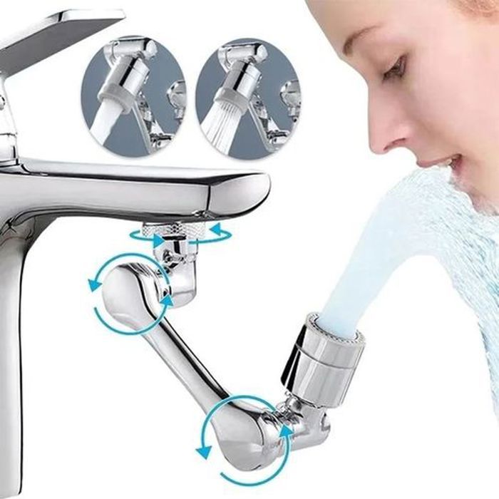 Pulvérisateur de robinet rotatif universel 1080°,tête à double effluent avec filtre