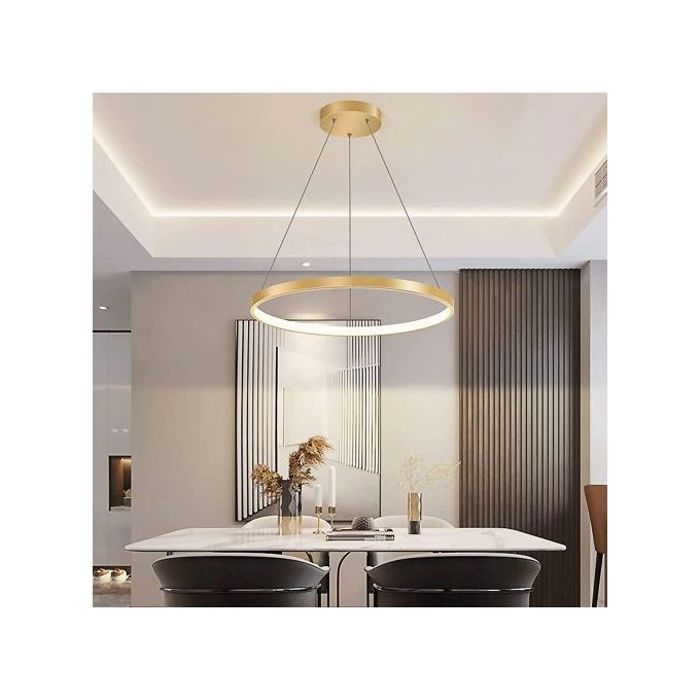 Suspension GOLD ROND LED 3 Positions ( 3000K / 4000K / 6500K )