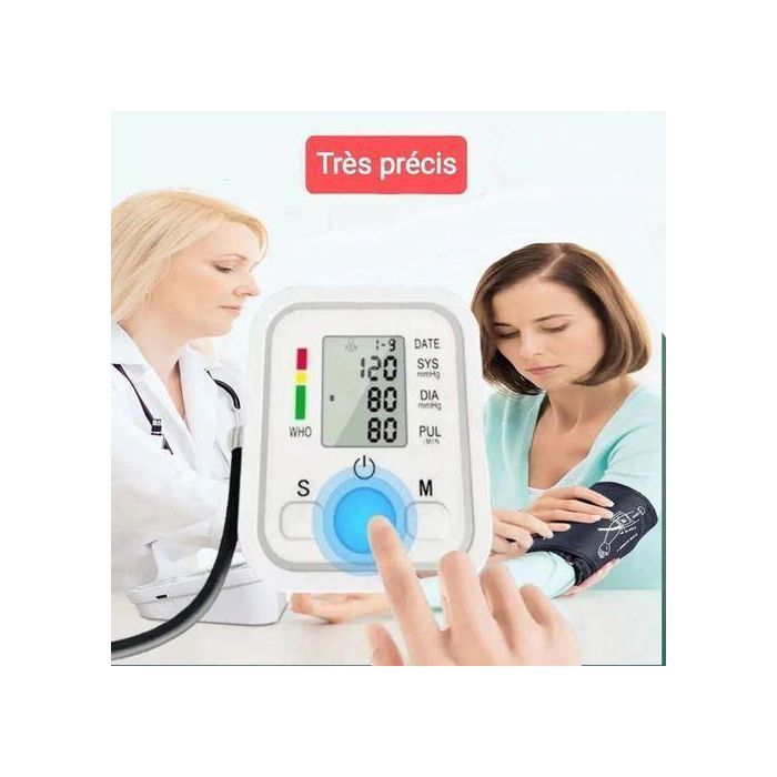 Tensiomètre numérique automatique, fréquence cardiaque, Tensiomètre du bras