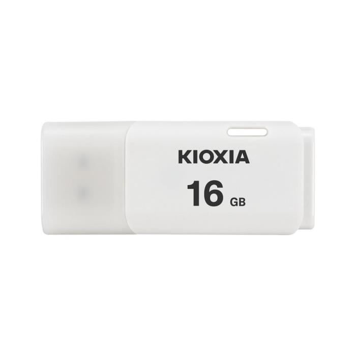 Clé USB 2.0 KIOXIA 16GB U202 BLANCO - Capacité 16 Go - Interface USB 2.0 - Marque Kioxia