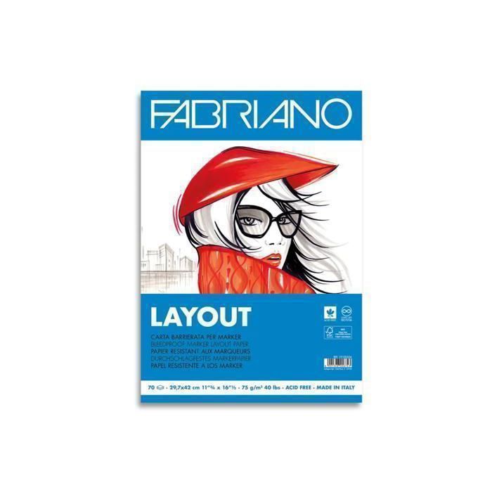Bloc Layout Papier Résistant aux Marqueurs A3 - 70 pages, 75 g/m²