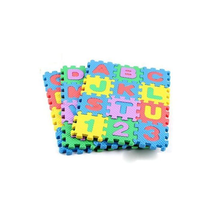 Puzzle EVA - Alphabet Lettres Chiffres - Mousse - Tapis