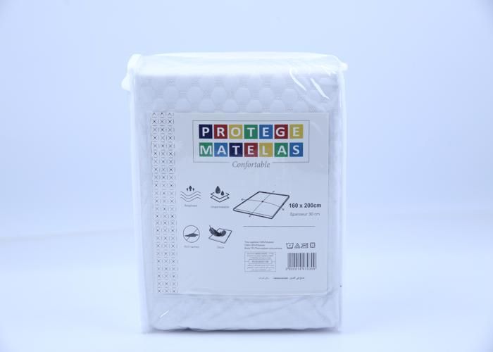 Protège-Matelas - GENERIC - 160x200cm - Imperméable - Tissu 3D - Blanc