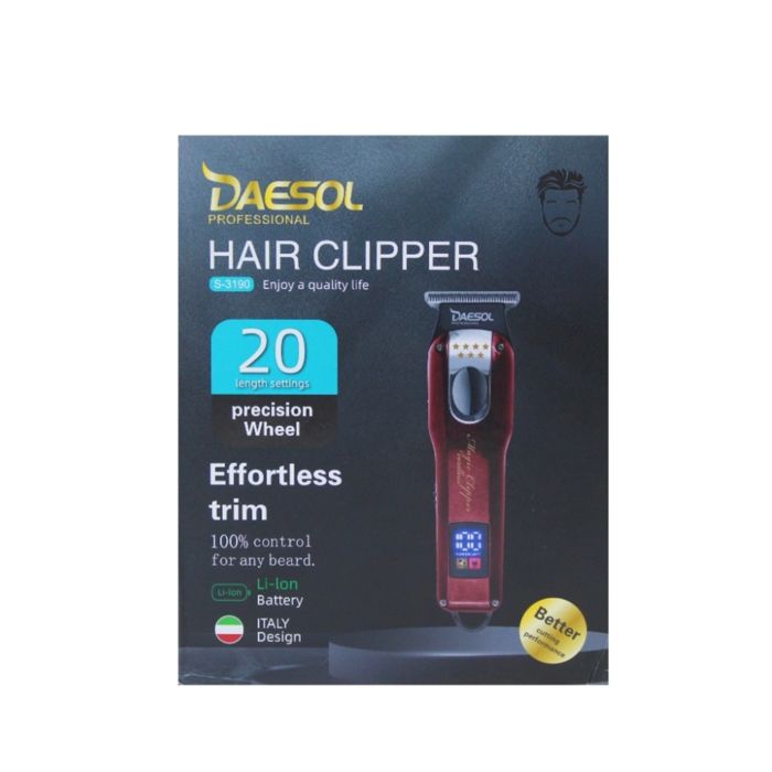 DAESOL S-3190 CORDLESS HAIR CLIPPER
