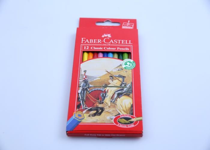 Crayons de couleur - FABER CASTELL - GM - 12 crayons - Multicolore - Bois et pigments