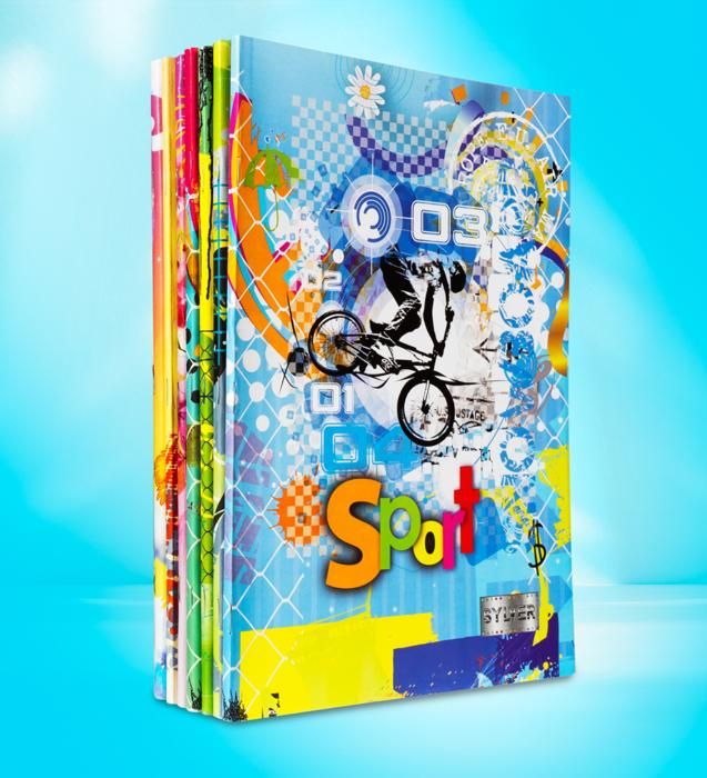 CAHIER PIQUE 96 PAGES 21X29,7 60GRS 10X10 BLEU MARINE