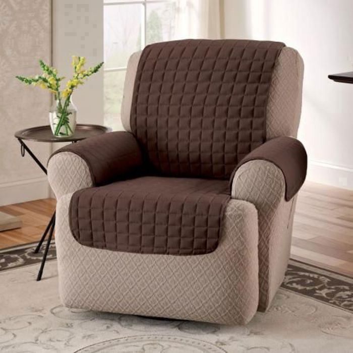 Housse de protection inclinable - GENERIC - Housse de canapé - Marron - Lavable - Anti-usure
