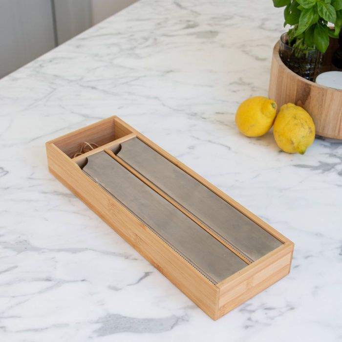 Range-Couverts - Naturel - Bambou - Pratique - Esthétique - Optimisation d'espace