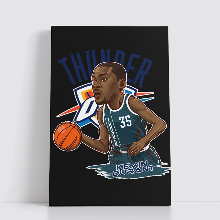 Tableau NBA sur Toile – Affiche Murale 25x40 cm avec Équipes et Joueurs Légendaires du Basket 295