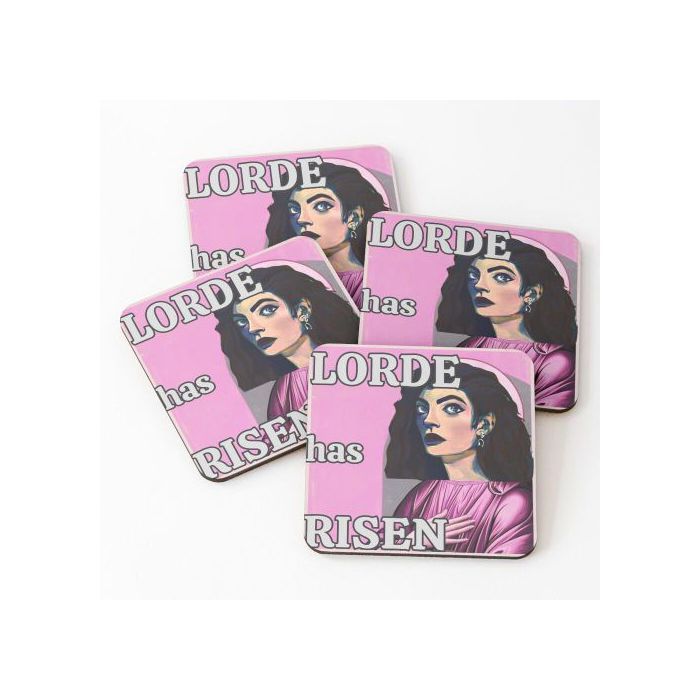Dessous de Verre Autocollant - Lorde Has Rise - Multicolore - 4 pièces - Design Marocain - Pour Adultes