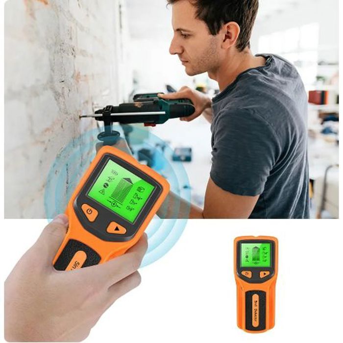 Détecteur de Goujons 5en1 Muraux  Avec écran LCD Pour Bois Câble Métallique AC, SC