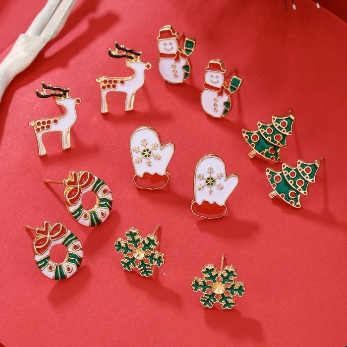Clémentine Paris Merry Christmas Boucles d'Oreilles 6 Paires édition limitée OGMC001