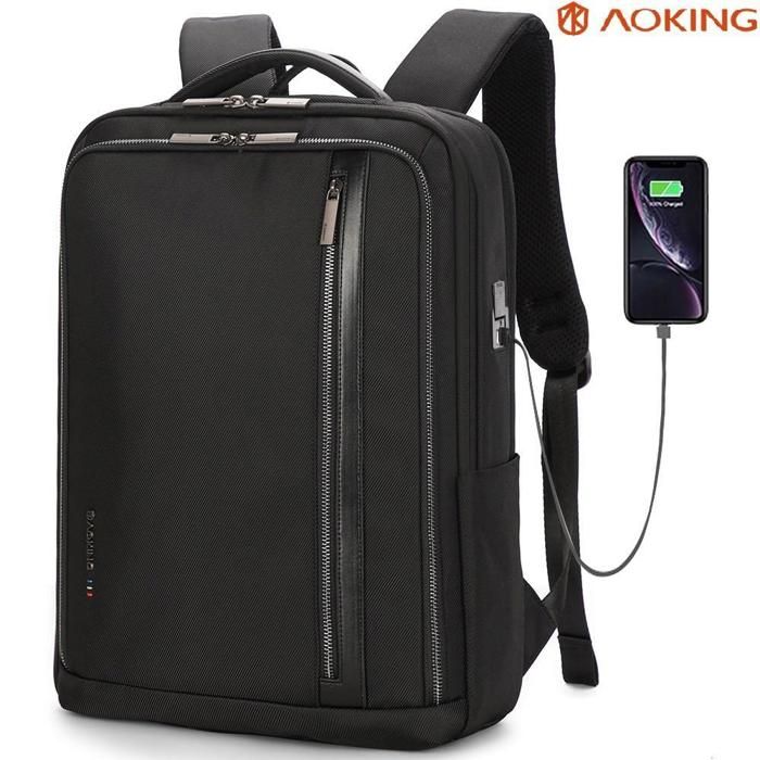 Sac à dos - Aoking - SNX6093 - Léger - Port USB - Noir