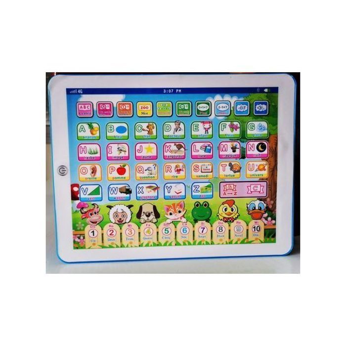 Tablette éducative en Français parlant rose