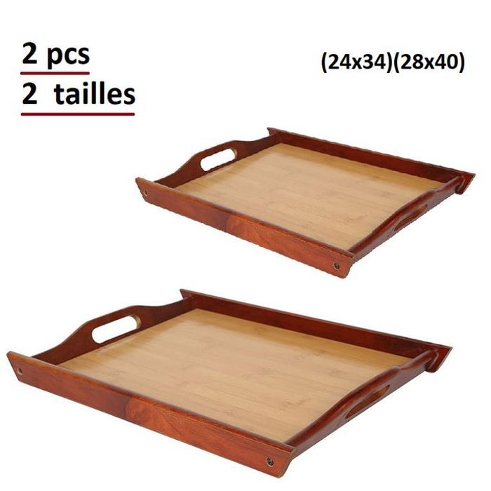 Plateaux en bambou multifonctionnels 24x34 & 28x40