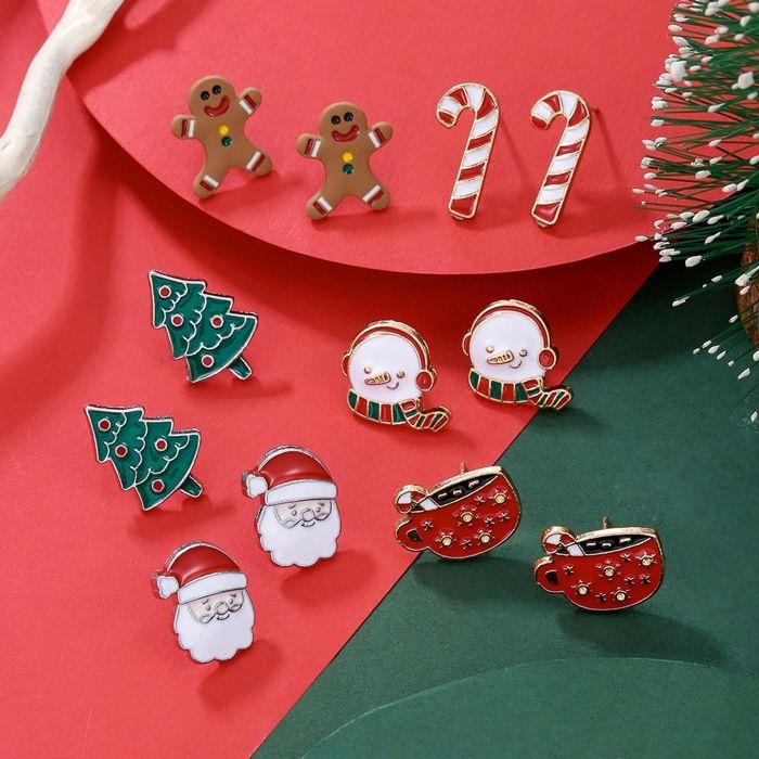 Boucles d'oreilles - Clémentine Paris - Merry Christmas - 6 Paires - Édition Limitée - Doré