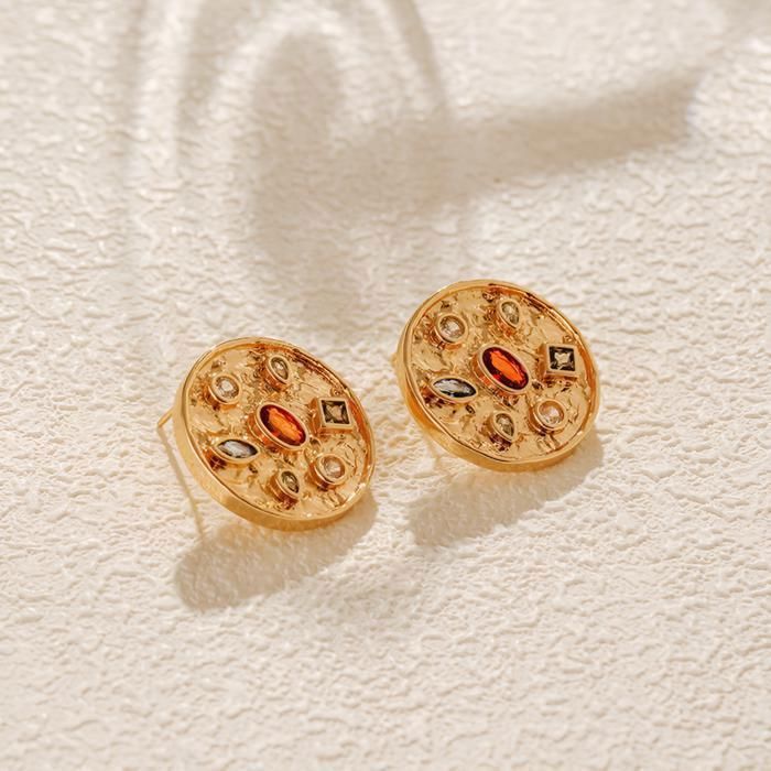 Clémentine Paris Boucles d'oreilles de Luxe Dorée OGN0001