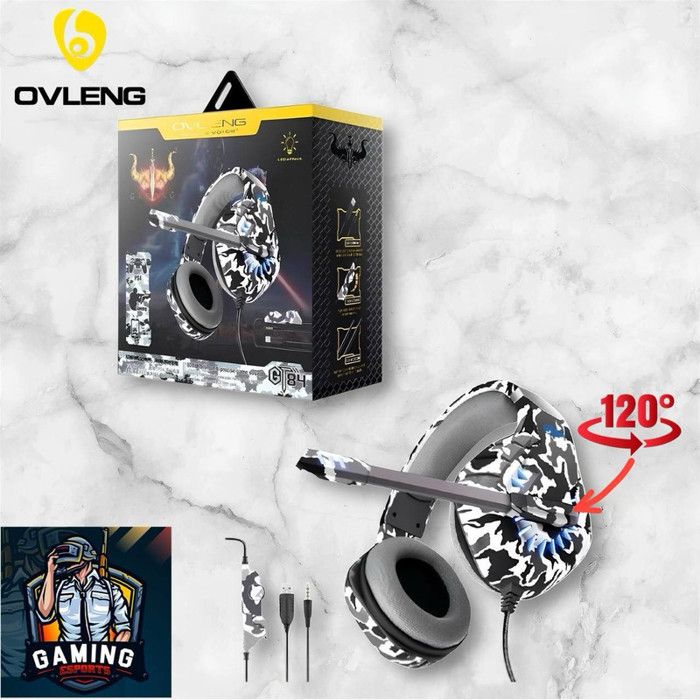 Ovleng Gt84 Casque Gaming Avec Microphone compatible avec Pc