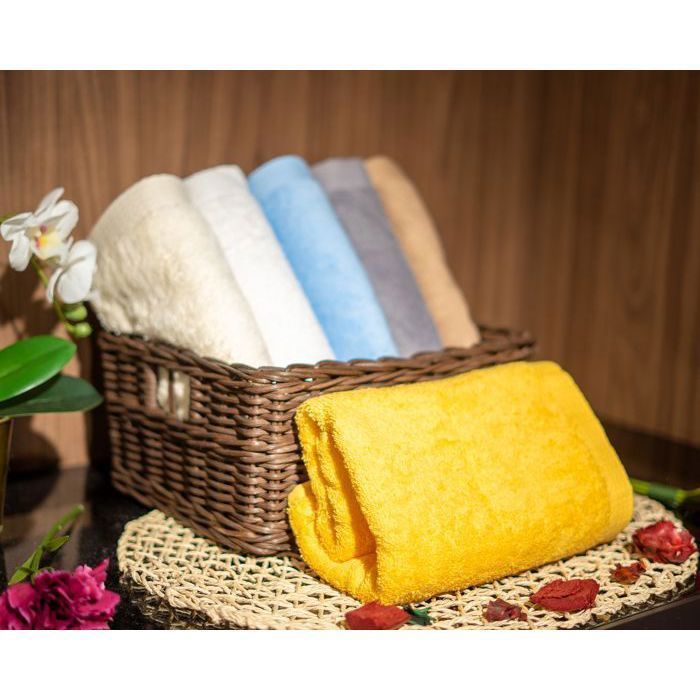 Serviettes - Damas - Pack de 6 - 50x90 cm - 100% coton - Multicolore - 500GSM