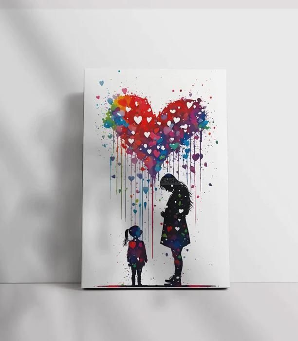 Tableau décoratif Mother's Love L60 x H90 cm - artdose.ma