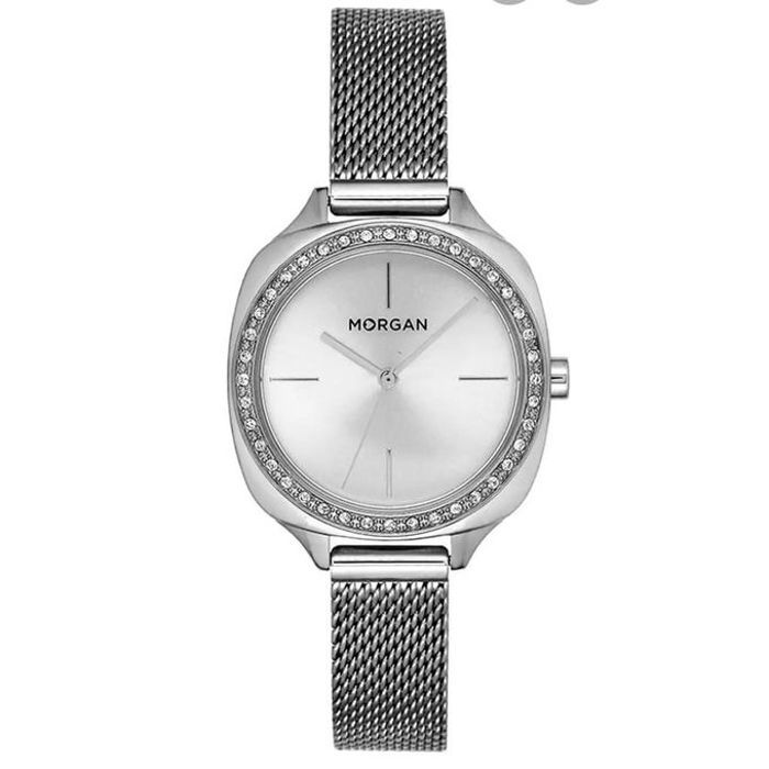 Montre Femme - MORGAN - MG003S/FMM - Bracelet en Acier Milanais Argenté - Cadran Argenté - Étanchéité 3 BAR