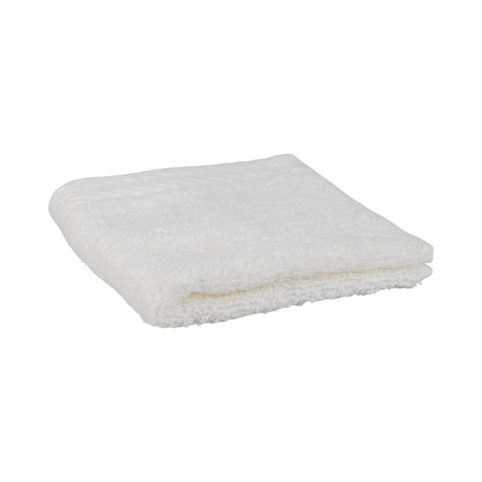 Serviette de main - Julian - 30x30 cm - 550g - Coton naturel - Blanc