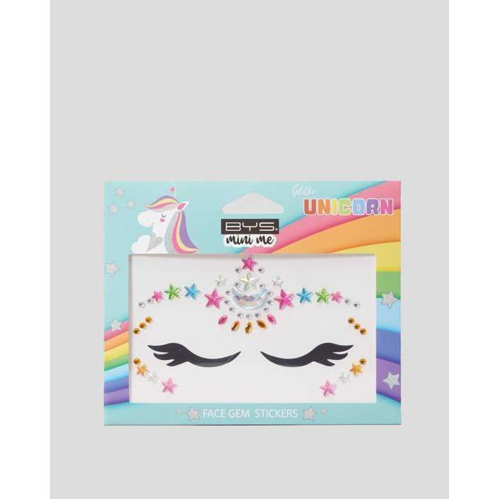 BYS MINI FACE GEM STICKERS GLITTER UNICORN
