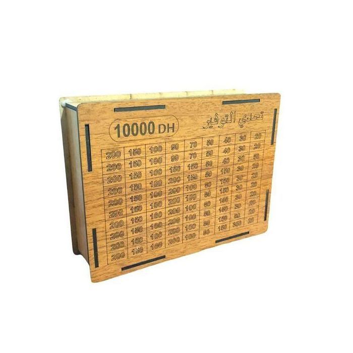 Tirelire Défi pour une Bonne épargne argents 10.000 dhs